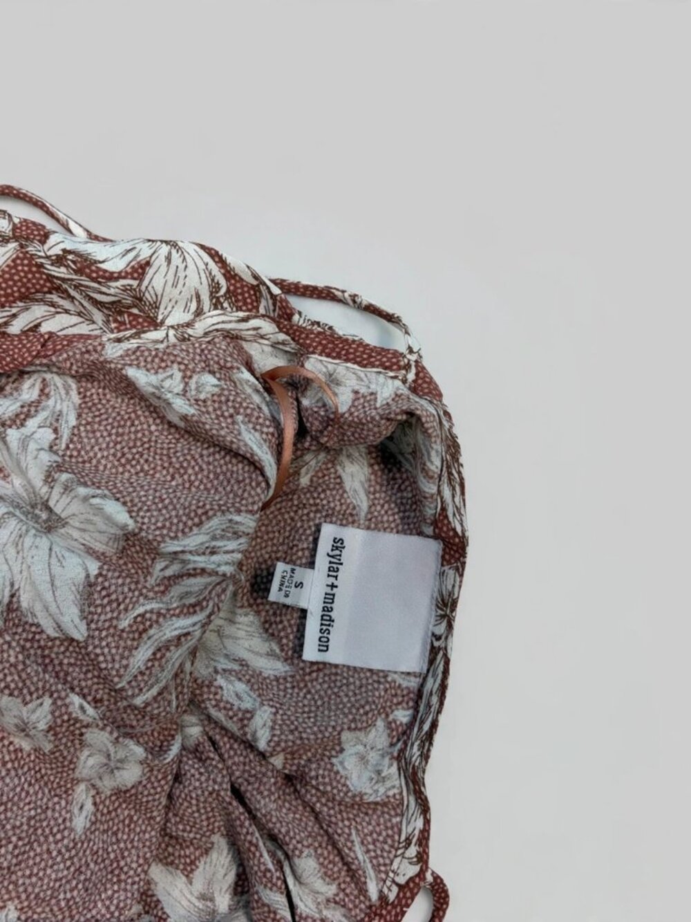 Skylar + Madison Rust Floral Maxi Dress – Women's S